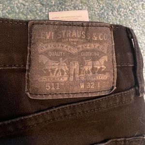 Black Levi Strauss 511 Jeans 32x32